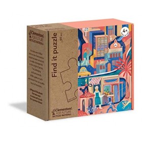 Clementoni Encuentra La Ciudad 60pzs Does Not Apply Find it Ville-Puzzle Enfant 60 pièces-matériaux 100% recyclés-fabriqué en