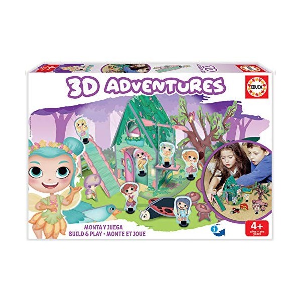 Educa Borrás 3d Adventures fées Puzzle 3d Couleur varié 18229  - Version Espagnole