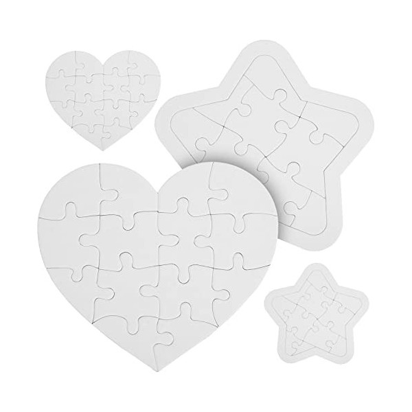 TOYANDONA 4 Ensembles Casse-tête à Colorier Casse-tête De Bricolage Puzzles pour Enfants Casse-tête De La Fête des Mères Pièc