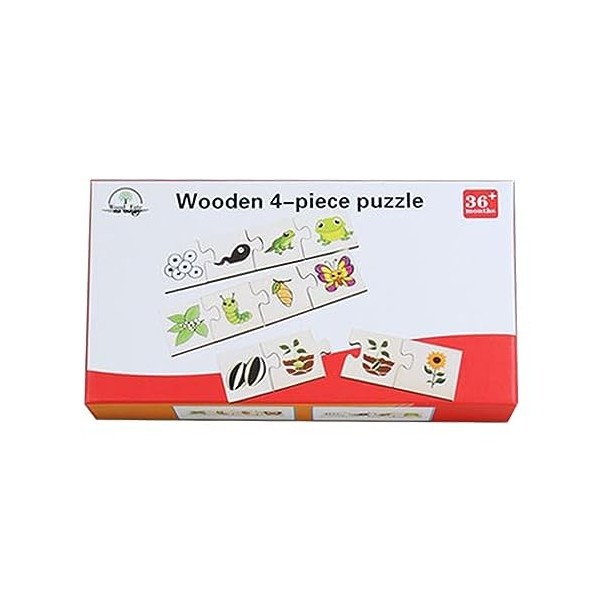Stronrive Puzzle danimaux pour | Puzzle en Bois Assorti,Puzzle de Classification Auto-correcteur avec pièces de Puzzle dani