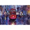 Puzzle 98 pièces Puzzle éducatif Jeu de Famille Tramway et Cadeau de Foule pour Adultes et enfants-20x29cm 7.87x11.41inch 