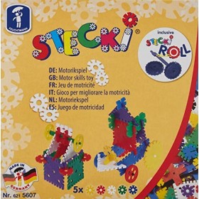 Feuchtmann 621.5607-STECKi Geo Set de Construction Maxi-Box, Briques INCL. boîte à Pain et STECKi-Roll, Jeu demboîtement 3+,