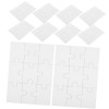 KOMBIUDA 10 Feuilles Puzzle Blanc Énigmes Inscriptibles Puzzle Vierge à Décorer Puzzle Vierge De 100 Pièces Puzzles De Sublim