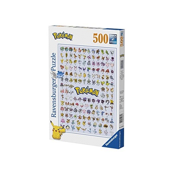 Ravensburger - Puzzle Adulte - Puzzle 500 p - Pokédex première génération - Pokémon - 14781