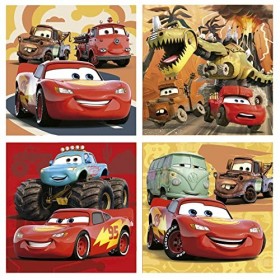 Educa - Puzzles Cars | Ensemble de 4 Puzzles progressifs de 12 à 25 pièces présentées dans Une Mallette. pour Que Les garçons