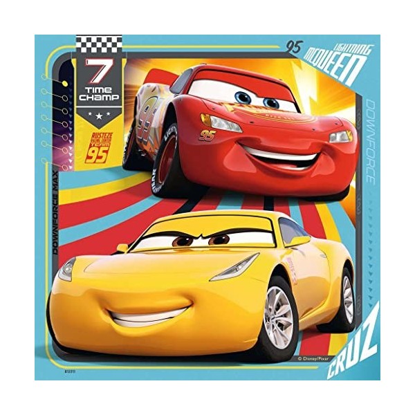 Ravensburger Puzzle 3 x 49 pièces : Cars 3 Prêts pour la Course