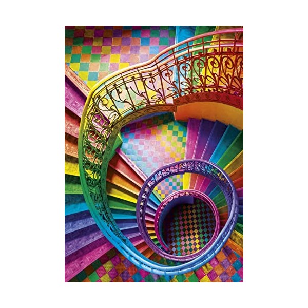 Clementoni- Colorboom Stairs-500 Pièces-Puzzle, Divertissement pour Adultes-Fabriqué en Italie, 35132