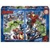 Educa - 2x100 Avengers | 2 Puzzles réglés avec 100 pièces. Mesure : 40 x 28 cm. Composé de Grandes pièces Parfaitement finies