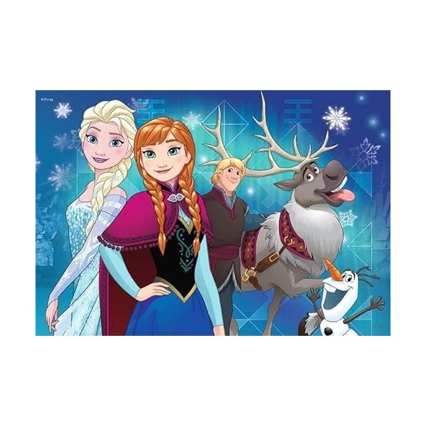 Ravensburger - 09074 - Puzzle Aurores boréales/Reine des Neiges - 2 x 24 pièces