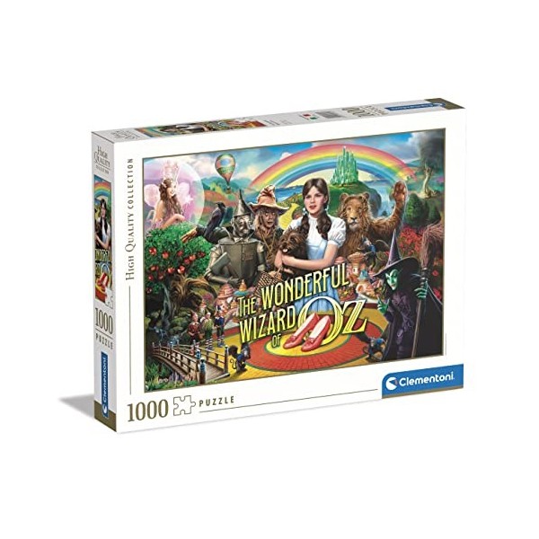 Clementoni - Le Magicien dOz - Puzzle de 1000 Pièces - Jeu de Patience et de Réflexion - Format Paysage - Image Net - 70 x 5