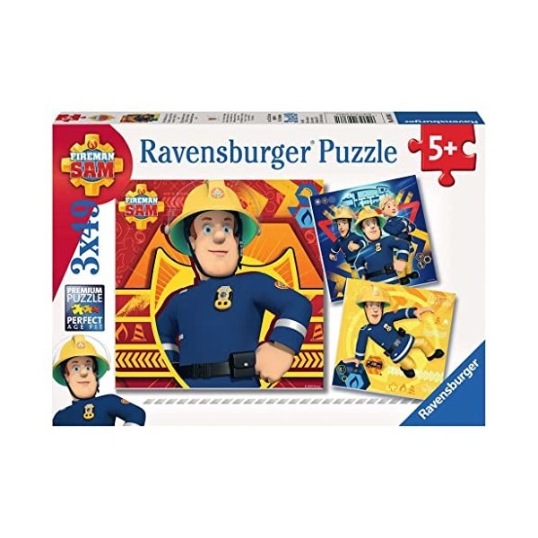 Ravensburger - 09386 - Puzzle - En danger, appelez Sam - 3 x 49 pièces