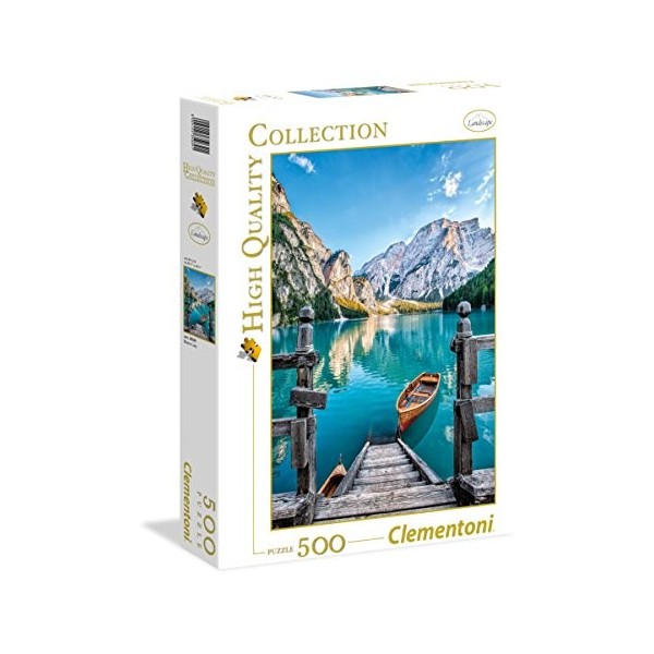 Clementoni - 35039 - Puzzle - Braies Lake - 500 Pièces