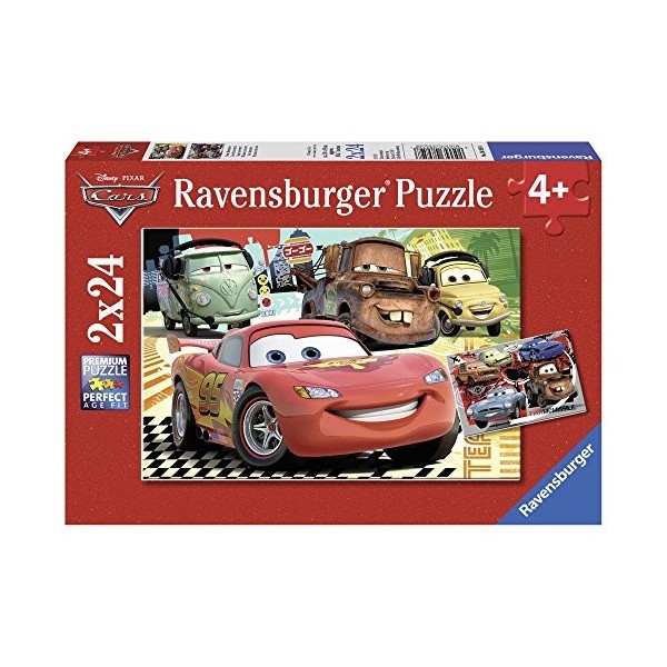 Ravensburger - 08959 - Puzzle Enfant Classique - Nouvelle Aventure - Cars 2 - 2 x 24 Pièces