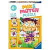 Ravensburger - Puzzle Enfant - Puzzle Mix&Match 3x24 pièces - Les animaux rigolos - Dès 4 ans - 05137