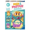 Ravensburger - Puzzle Enfant - Puzzle Mix&Match 3x24 pièces - Les animaux rigolos - Dès 4 ans - 05137