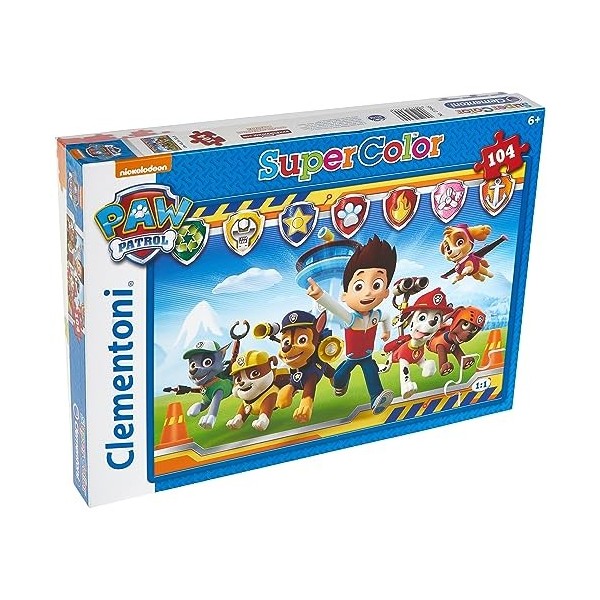 Clementoni- Paw Patrol PatPatrouille-104 pièces-Puzzle Enfant-fabriqué en Italie, 6 Ans et Plus, 27945, 104 Pezzi