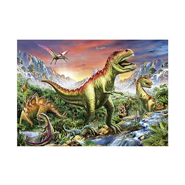 Educa - Forêt Jurassique | Puzzle de 1000 pièces. Mesure : 68 x 48 cm. Comprend Fix Puzzle Tail pour laccrocher Une Fois la