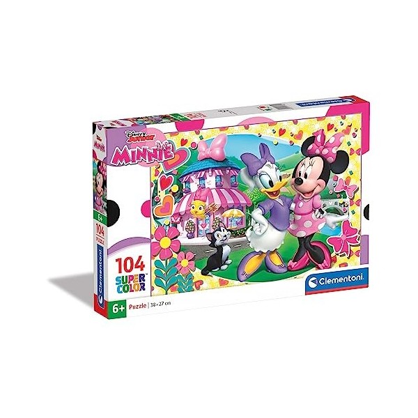 Clementoni - 27982 - Supercolor Puzzle - Minnie Happy Helpers - 104 Pièces - Disney