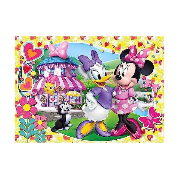 Clementoni - 27982 - Supercolor Puzzle - Minnie Happy Helpers - 104 Pièces - Disney