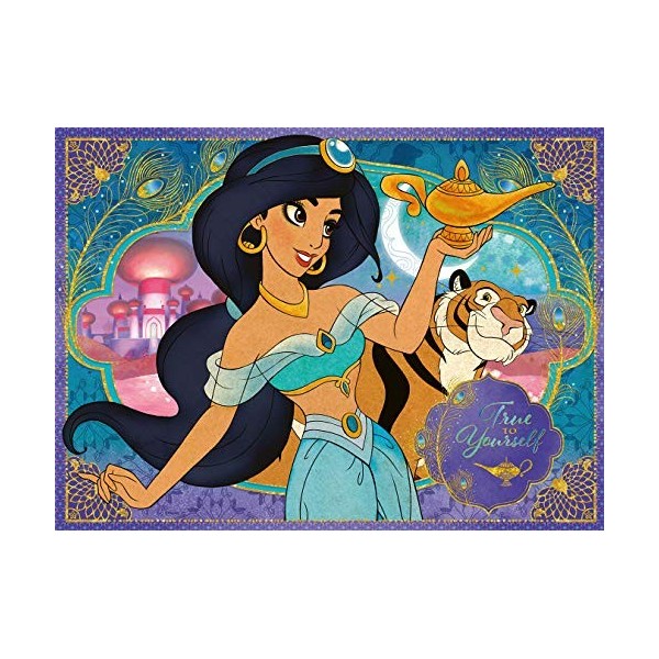 Ravensburger-10409 Disney Princess Ravensburger Jasmine Puzzle 100 pièces Extra Larges pour Enfants à partir de 6 Ans, 10409,