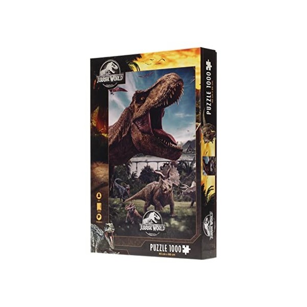 Sagas,Jurassic World piezas Does Not Apply Puzzle 1000 pièces Jurassic World Compo Rex, RS531138, Multicolore, One Size