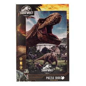Sagas,Jurassic World piezas Does Not Apply Puzzle 1000 pièces Jurassic World Compo Rex, RS531138, Multicolore, One Size