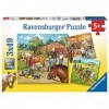 Ravensburger - 09237 6 - Puzzle - Mon Cheval Ferme - 3 x 49 Pièces