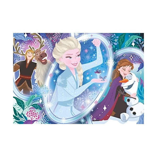 Clementoni- Puzzle Frozen 2 Disney 104pzs Does Not Apply Supercolor 2-104 pièces, 6 Ans Enfant Dessin animé, Princesse-fabriq