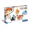 Clementoni- My First Puzzles-Animaux sauvages-2-3-4-5 pièces- 20810