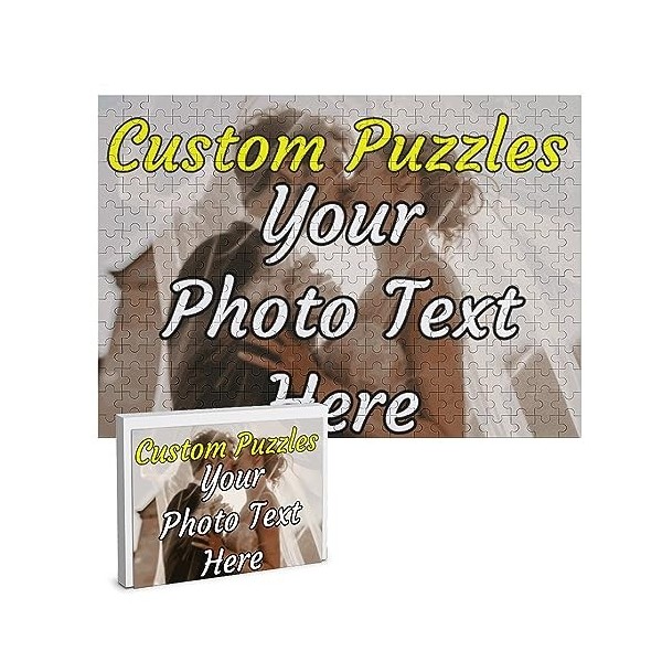 Puzzle personnalisé Puzzle personnalisé avec Photos personnalisées 200/300/500/1000 pièces, Puzzle en Bois personnalisé pour 