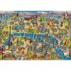 Jouets Puzzle 500 Pieces - Monuments et Carte de Paris - Collection France - Plan - Carte