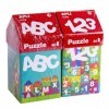 APLI Kids 18776-Kit spécial Puzzle Maisons éducatives ABECEDAIRE + Numéros 14805+14806 , 18776