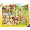 Ravensburger- Auf dem Pferdehof dans la Cour des Chevaux, 06164, Multicolore