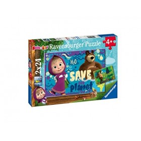 Ravensburger e Orso, Masha et Ours, 2x24 Pièces, Puzzle pour Enfants, Âge Conseillé 4+, 05646 0, Multicolore