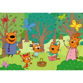 Ravensburger - Puzzle Enfant - Puzzles 2x12 p - Journée nature en famille - Kid-E-Cats - Dès 3 ans - 05079