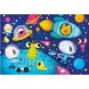 CLEMENTONI- Puzzle Maxi Espacio Exterior 60pzs Does Not Apply Italy Outer Space-60 pièces Enfant-fabriqué en Italie, 4 Ans et