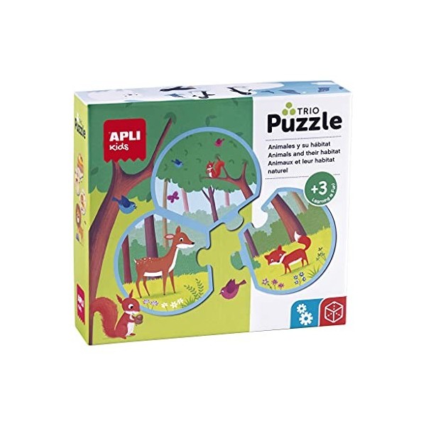 Apli kids- Puzzle Animaux, 18821