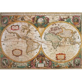 Clementoni Collection Old Map-1000 Pièces-Puzzle, Divertissement pour Adultes-Fabriqué en Italie, 39706
