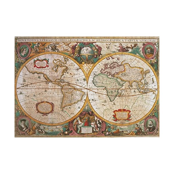 Clementoni Collection Old Map-1000 Pièces-Puzzle, Divertissement pour Adultes-Fabriqué en Italie, 39706