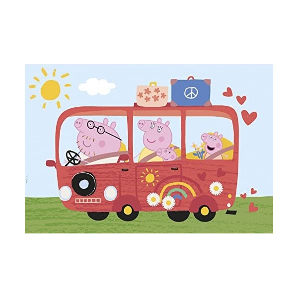 Clementoni- Puzzle Maxi Peppa Pig 24pzs Does Not Apply Play for Future Pig-24 pièces, 3 Ans Enfant Dessin animé-fabriqué en I