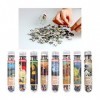 FAVOMOTO Mini Puzzles pour Adultes 150 Pièces Micro Puzzles dans Un Tube Puzzle Peinture À lhuile Défi Micro Puzzle Puzzle J