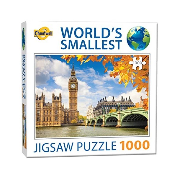 Cheatwell Games 13138 Puzzle Worlds Smallest 1000 Piece Jigsaw Big Ben London