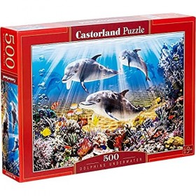 Castorland B-52547 Dolphins Underwater Puzzle 500 pièces Multicolore