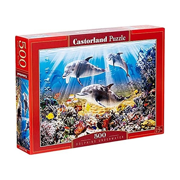 Castorland B-52547 Dolphins Underwater Puzzle 500 pièces Multicolore