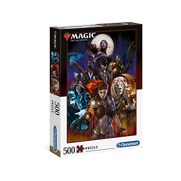 Clementoni Magic The Gathering-Fabriqué en Italie-Puzzle Adulte 500 pièces, 35089