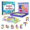 Tangram – Ensemble de Puzzles magnétiques pour Enfants de 3 à 8 Ans, Puzzle de Forme géométrique Classique avec 24 Cartes à M