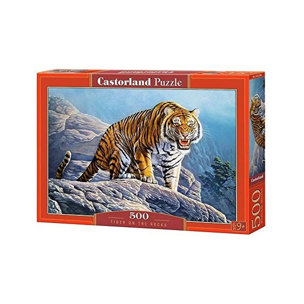 Castorland- Puzzle, B-53346, Rot, 35 x 25 x 5 cm