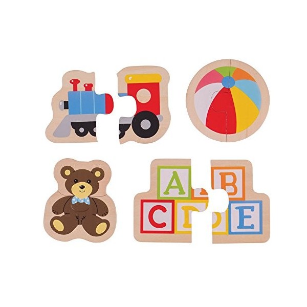 Bigjigs Toys Two Piece Puzzles - Toys