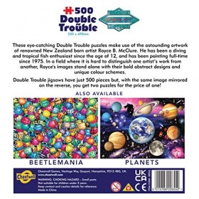 Cheatwell Games 658 28552 EA Double-Trouble Puzzles Dolphins, red