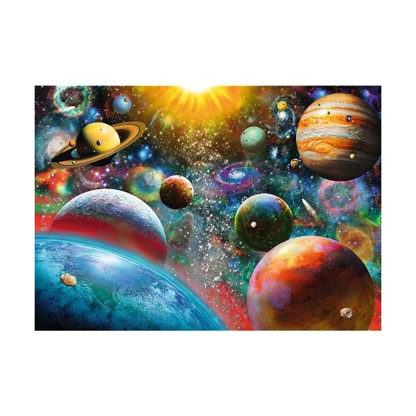 Trefl - Cosmos - 1000 Pièces, Soleil, Système de Planètes, Planètes, Univers, Adrian Chesterman, DIY Puzzle, Divertissement C